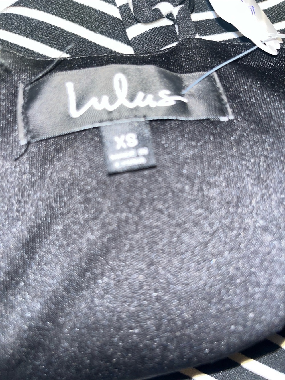 Lulu's Black & White Striped Mini Dress - Picture 8 of 9